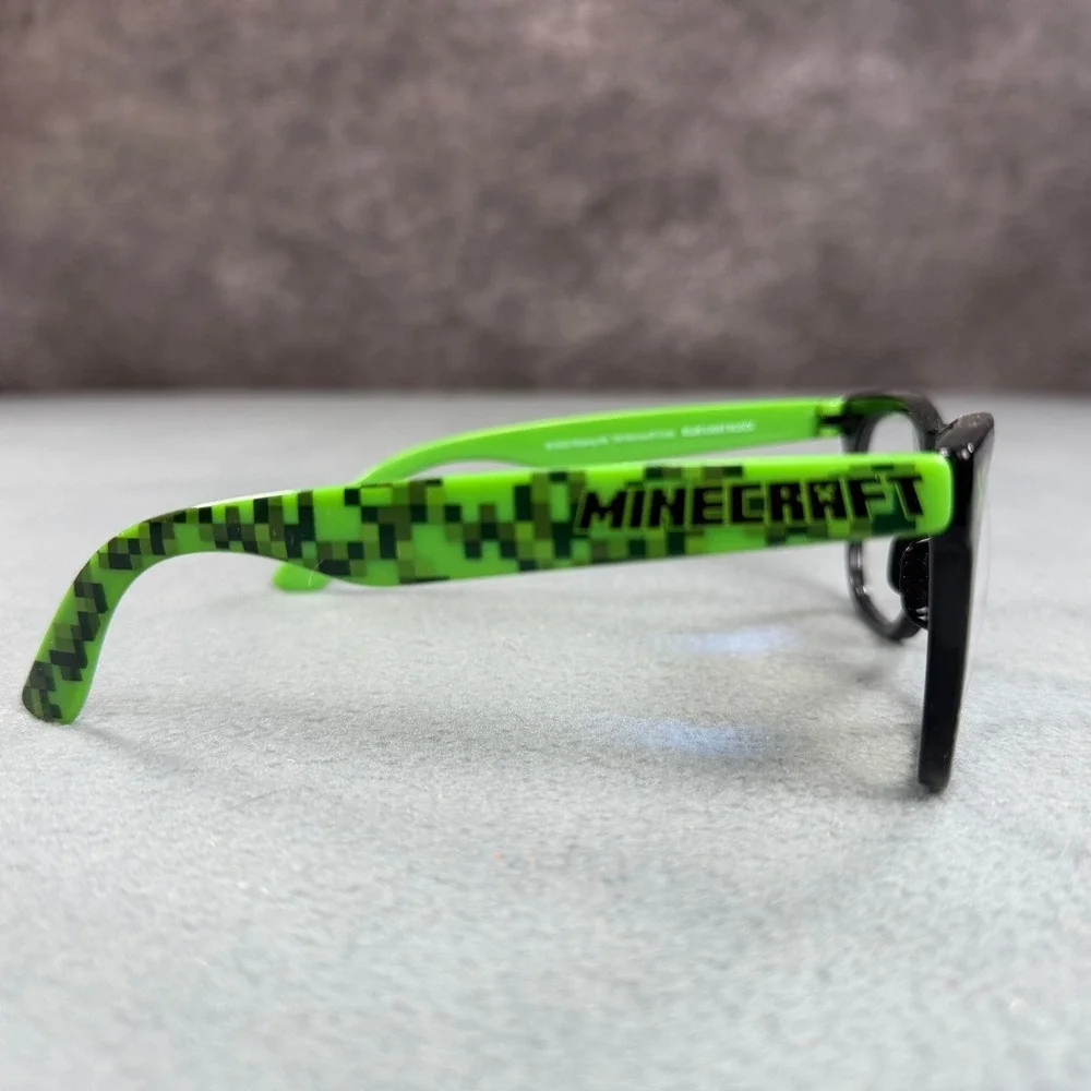 Minecraft Blue Light Blocking Glasses Black Green Pixel Creeper MCBD204 Gaming
